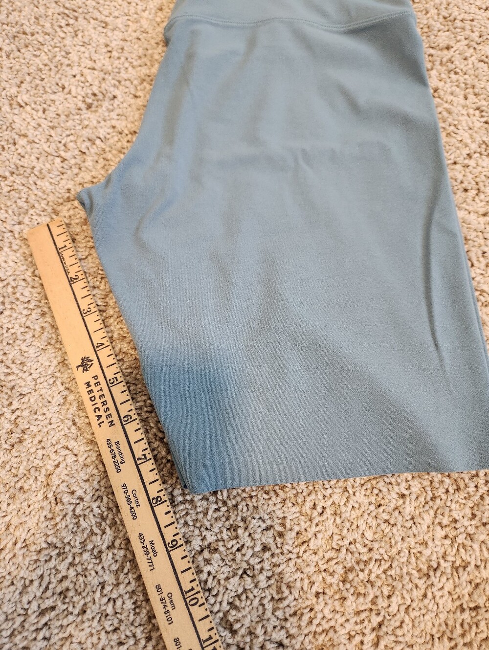 Nike Zenvy High Waisted 8" Biker Shorts In Teal Size Medium - Picture 9 of 9